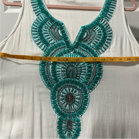 SD Collection Blue and White Maxi Dress for Elegant Occasions - Picture 5 of 7